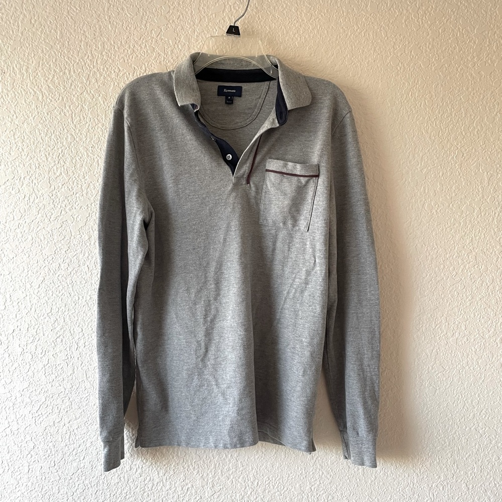 Faconnable Long Sleeve Polo